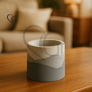 RUSKY Concrete Empty Candle Jar | Handmade Sample for Candle Makers