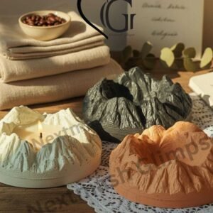 Concrete Mountain Ashtray cum candle holder