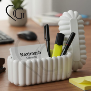 Empty concrete candle jar