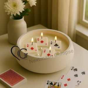 Concrete empty Urli pot for candle making