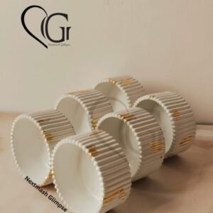 Ribbed Concrete Candle Jar